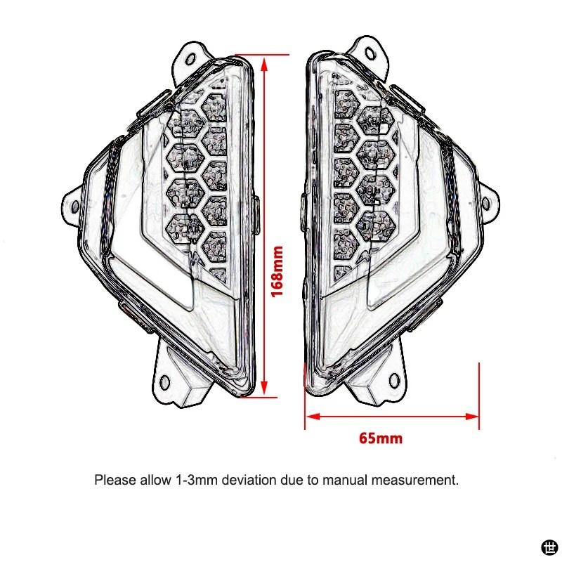 ZX4R LED ウインカーインジケータウインカーカワサキニンジャ 650 400