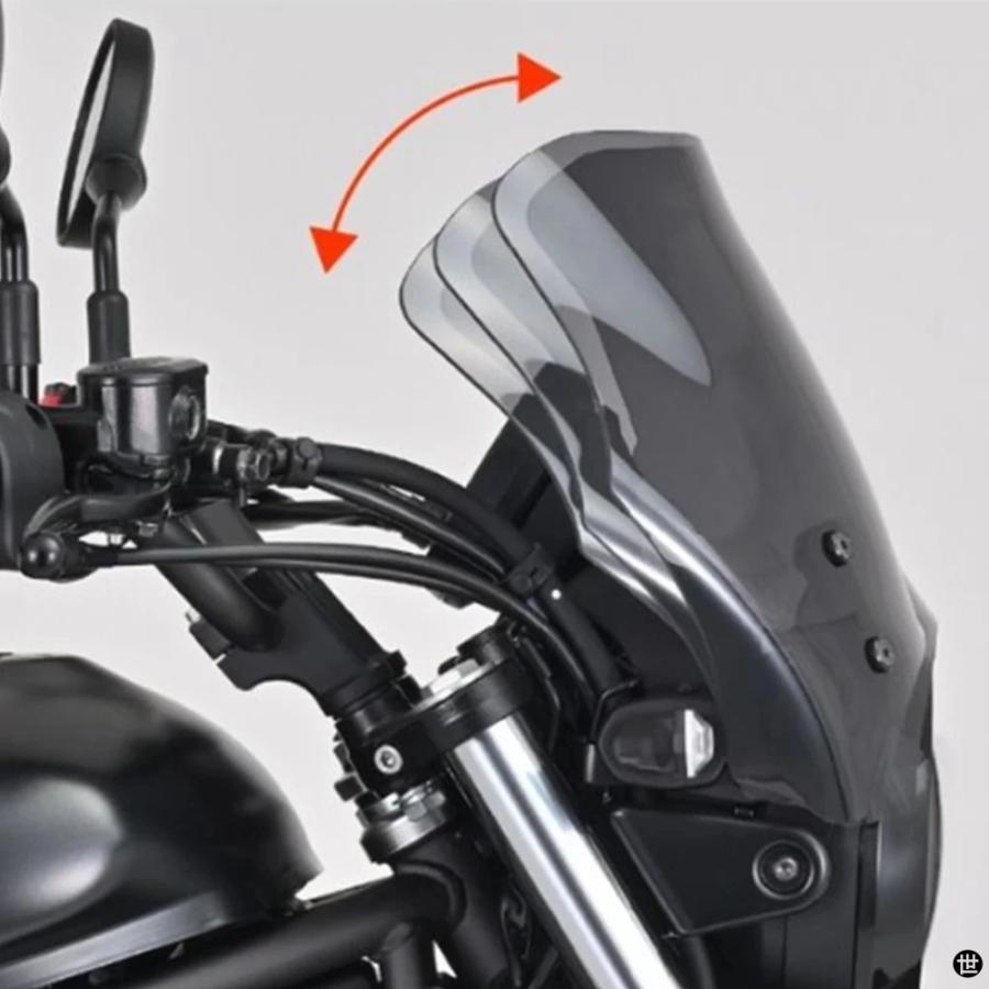 バイクフロントガラスカワサキエリミネーター 400 450 2023-2024 エリミネーター 500 ウインドスクリーンウィンカーフロントガラス_6