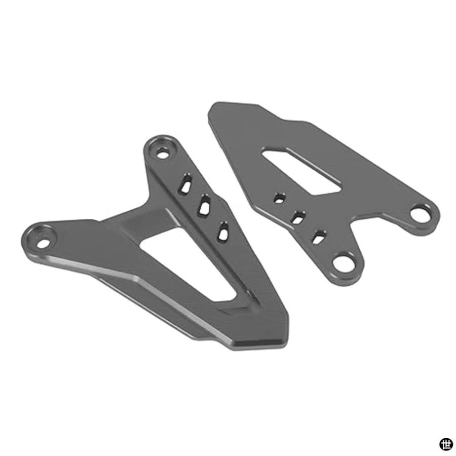 リアセットフットレストペダルリアヒールガードプレートカワサキ