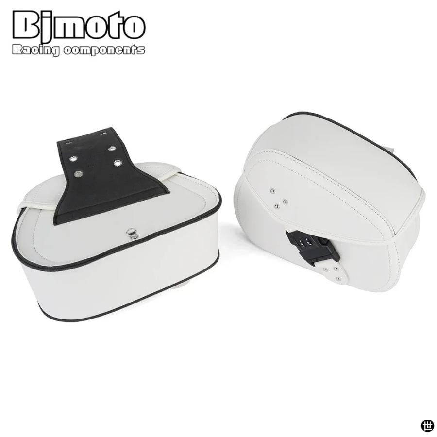レトロペア汎用バイクサドルバッグサイドツールバッグ PU レザー