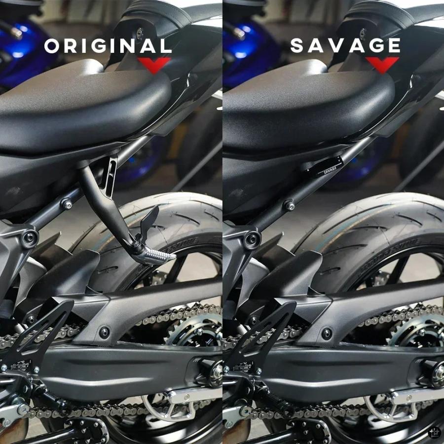 ヤマハ YZF R7 R1 R1M 2021-2025 フットペグブランキングプレートリア