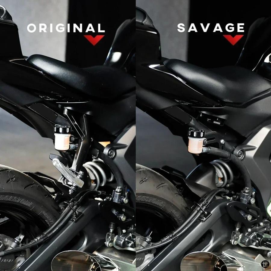 ヤマハ YZF R7 R1 R1M 2021-2025 フットペグブランキングプレートリア