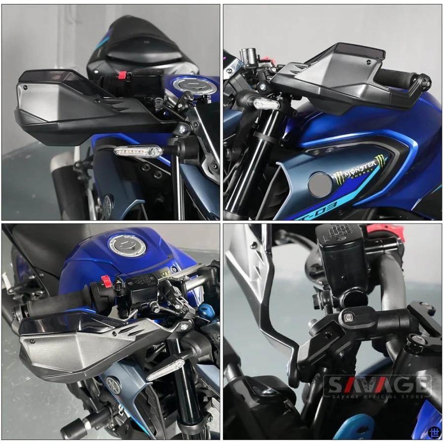 MT03 MT25 ハンドルバーハンドガードヤマハ MT-03 MT-25 2015-2024