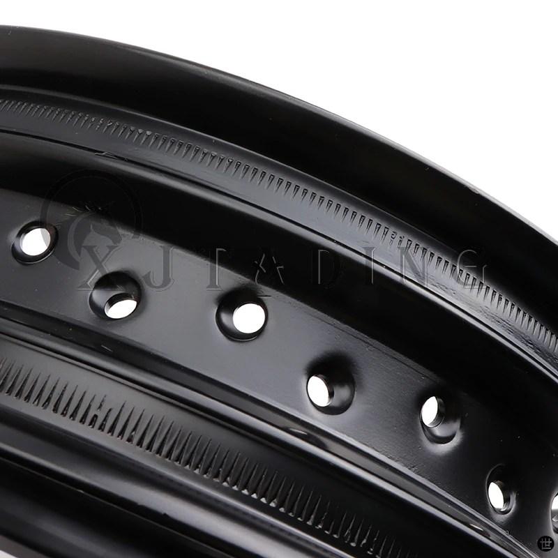 バイク 36 スポーク穴フロント/リアホイール 12/14 インチ合金