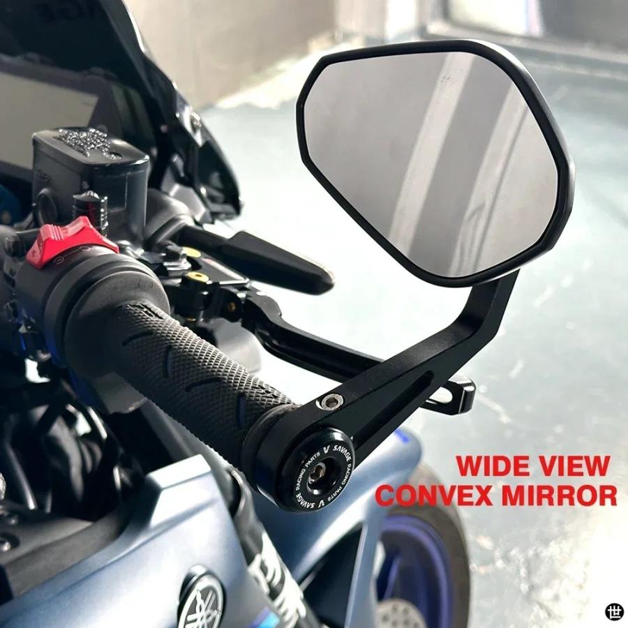 MT03 MT25 バイクバーエンドミラーヤマハ MT-03 MT-25 2016-2024