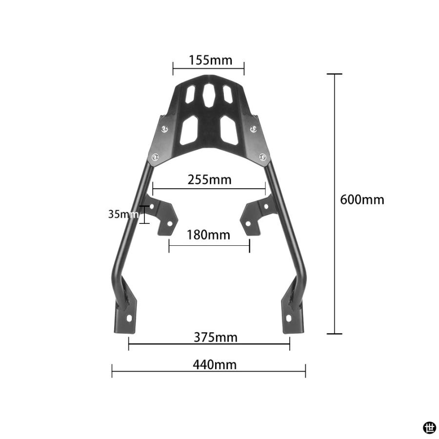 750 リアキャリアキャリアラックホンダ X-ADV750 2017-20 X-ADV 750 2021 2022-2025 バイク貨物ブラケットの画像
