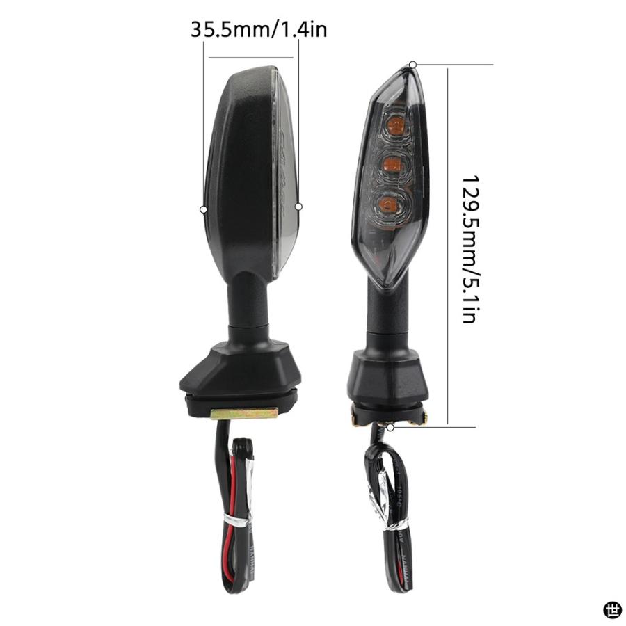 リアバイク LED ウィンカーライトカワサキニンジャ 250 300 400 650