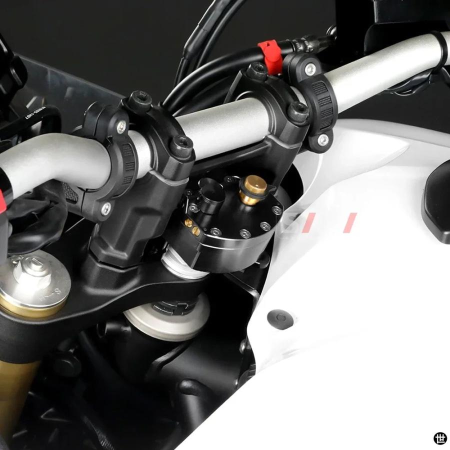 ヤマハ ラリーステアリングダンパースタビライザー XTZ700 ラリー T7 2019-2023 バイクステアリングスタビライザー逆の画像