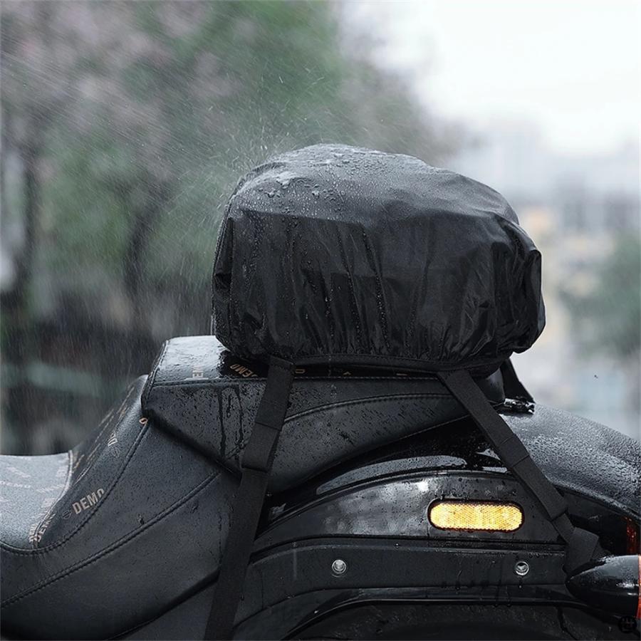 バイクテールバッグ拡張可能 7-12L 汎用バイクリアキャリア収納袋