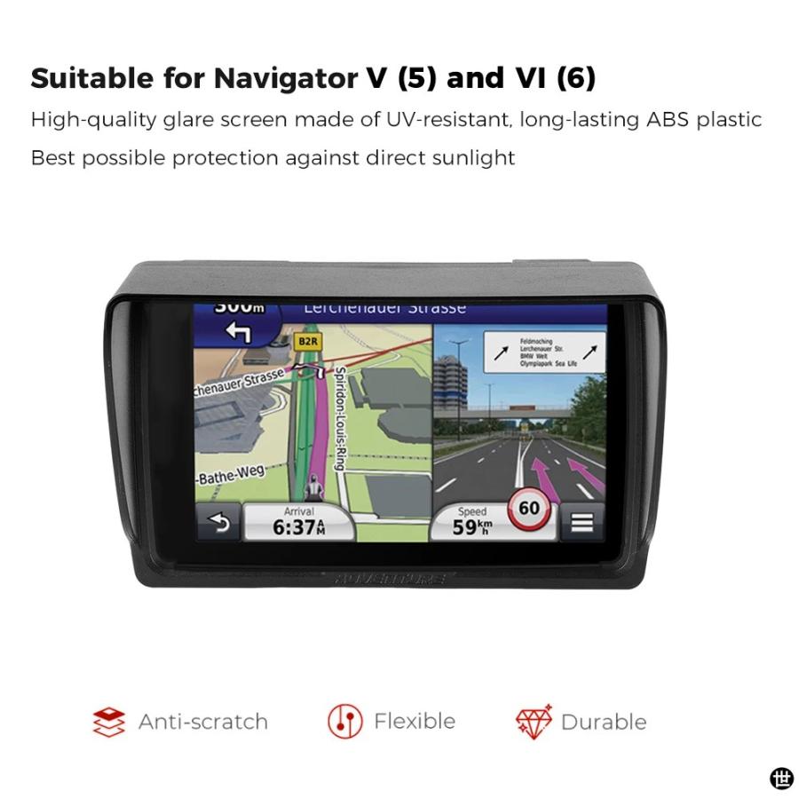 BMW ナビゲーター VI 6 バイク GPS ナビゲーターサンシェードバイザー