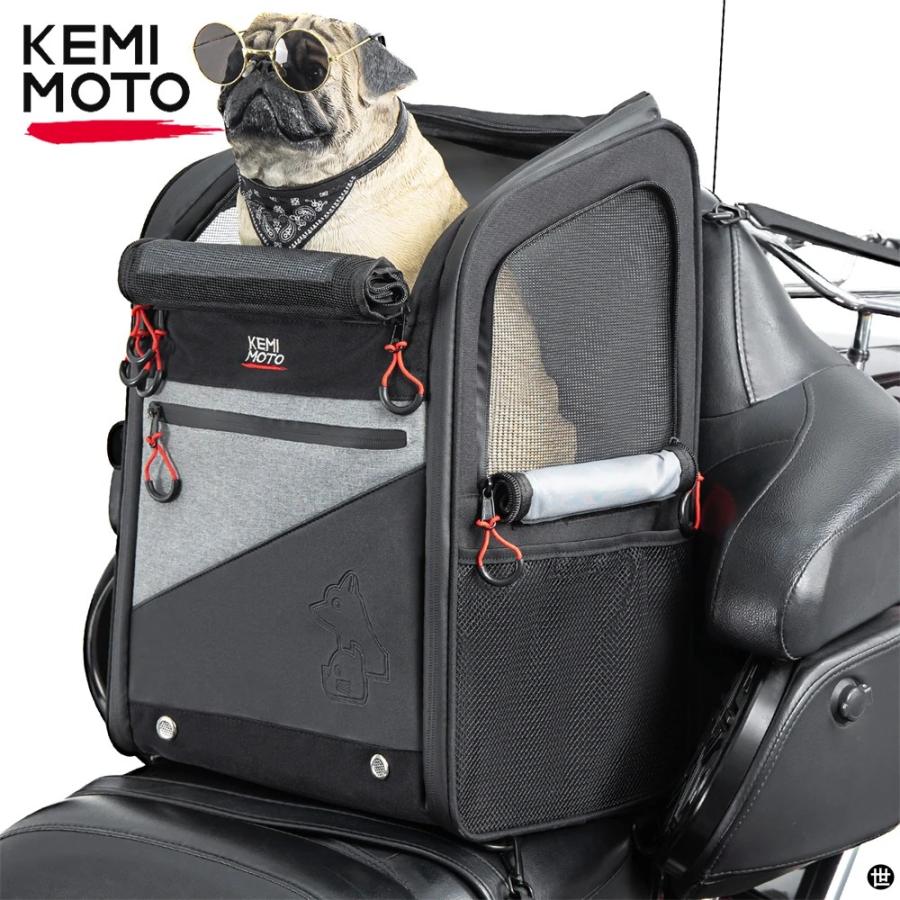 バイク犬/猫キャリアバッグポータブル耐荷重 44L 折りたたみ犬キャリア