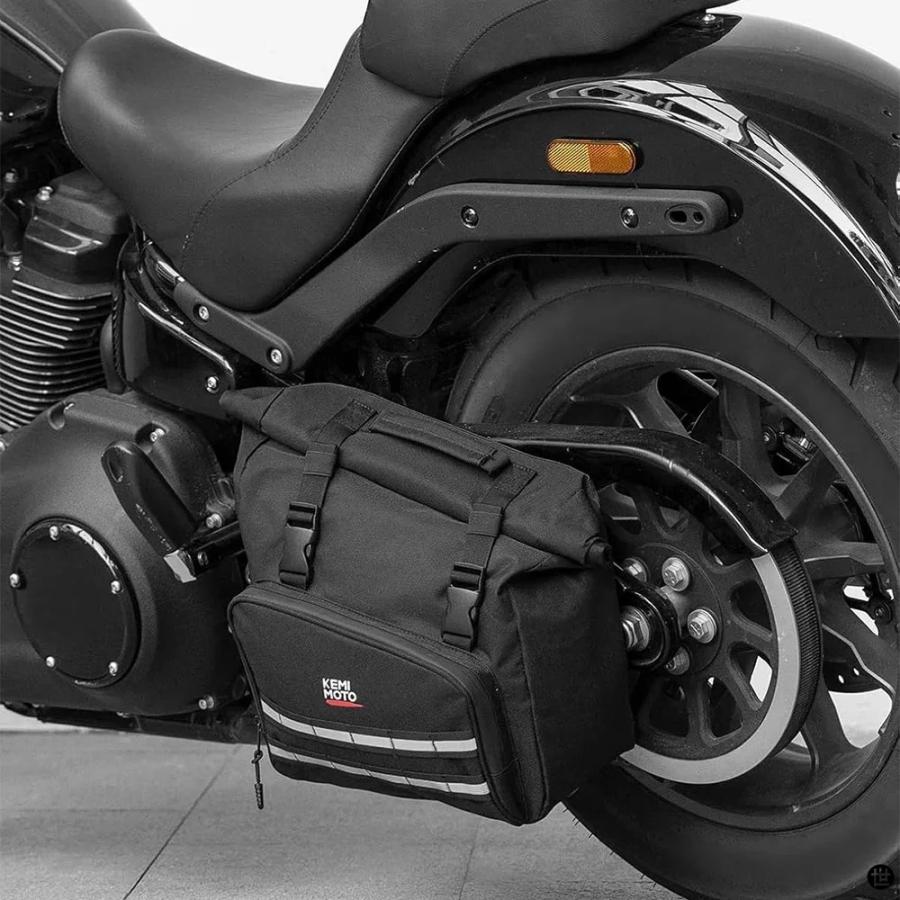 バイクスイングアームバッグ左側ツールバッグソフテイルダイナ