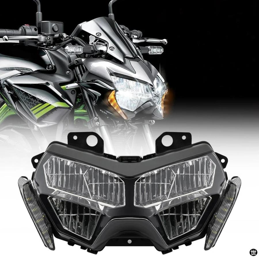 2020-23 カワサキ Z900 バイク LED フロントヘッドライトヘッドランプアセンブリ ZR900 ヘッドライトアクセサリーの画像