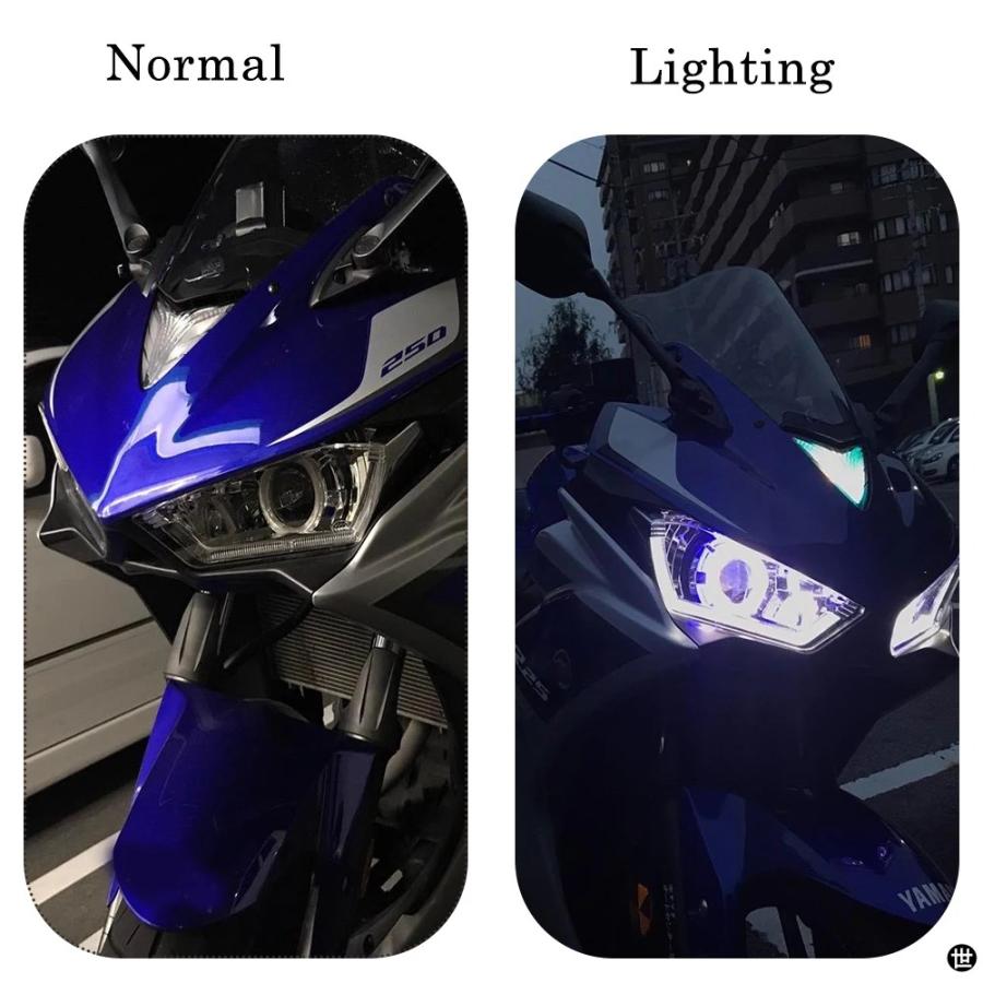 R25 R3 ヘッドライトバイクライトエンジェルデビルアイ HID