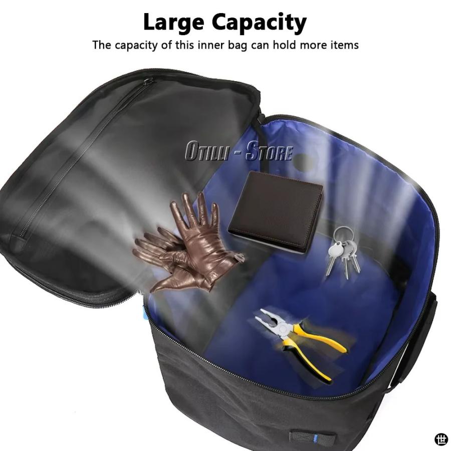 バイクキャリアインナーバッグ拡張可能トップケースパニアサドルバッグ