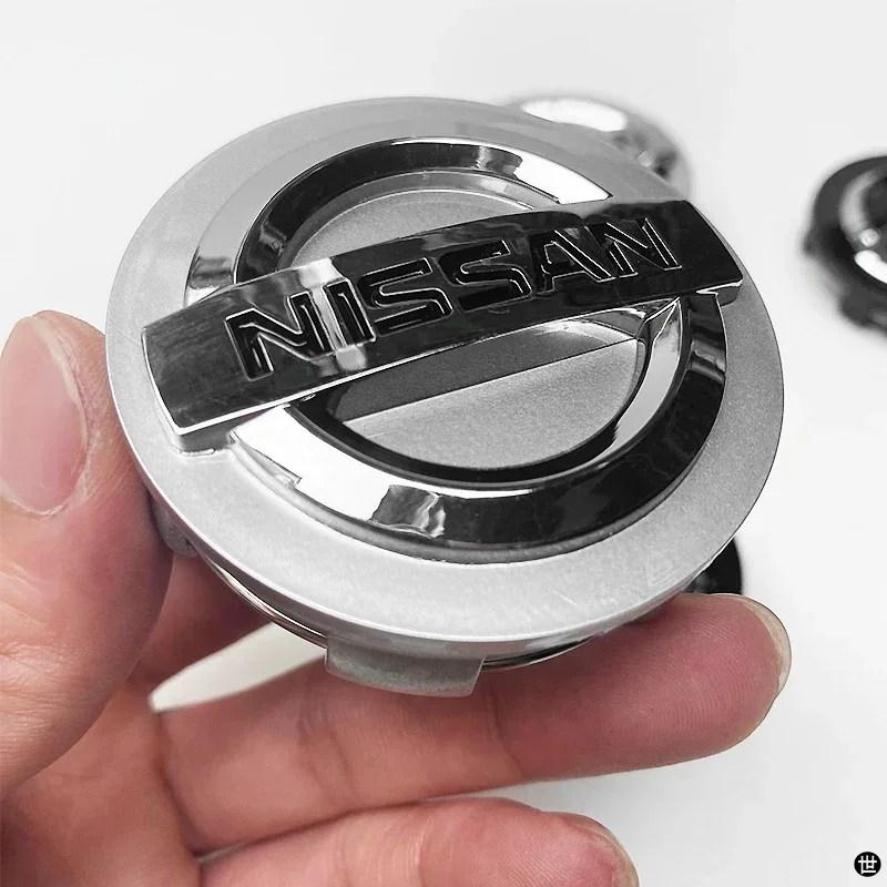 4 個 54 MM 60 MMホイールハブセンターキャップリムカバーバッジ