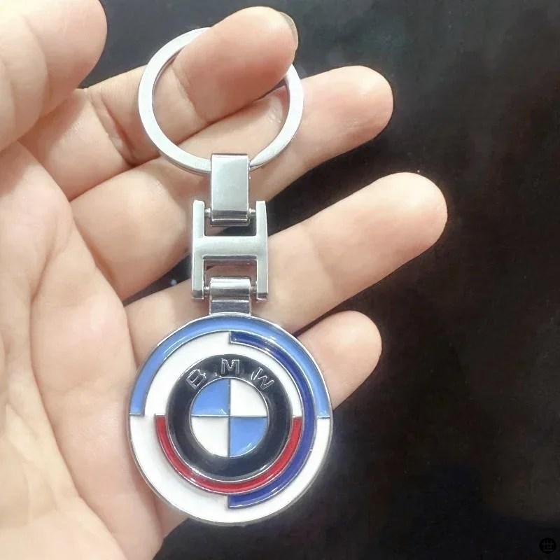 2024 50 周年新ロゴ BMW エンブレム高級キーホルダー X1 X2 X3 X4 X5