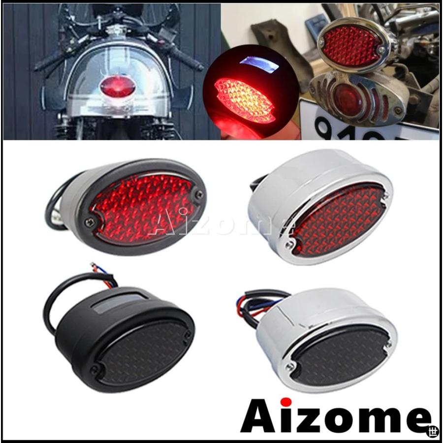 汎用バイクテールライト LED リアテールライトキャットアイブレーキ