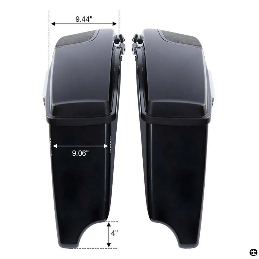 バイク 4インチ 拡張サドルバッグハーレーツーリング CVO ロードキング 