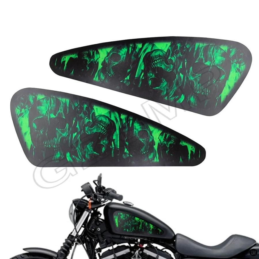 ハーレースポーツスター 1200 48 72 バイク燃料タンクデカールスカル