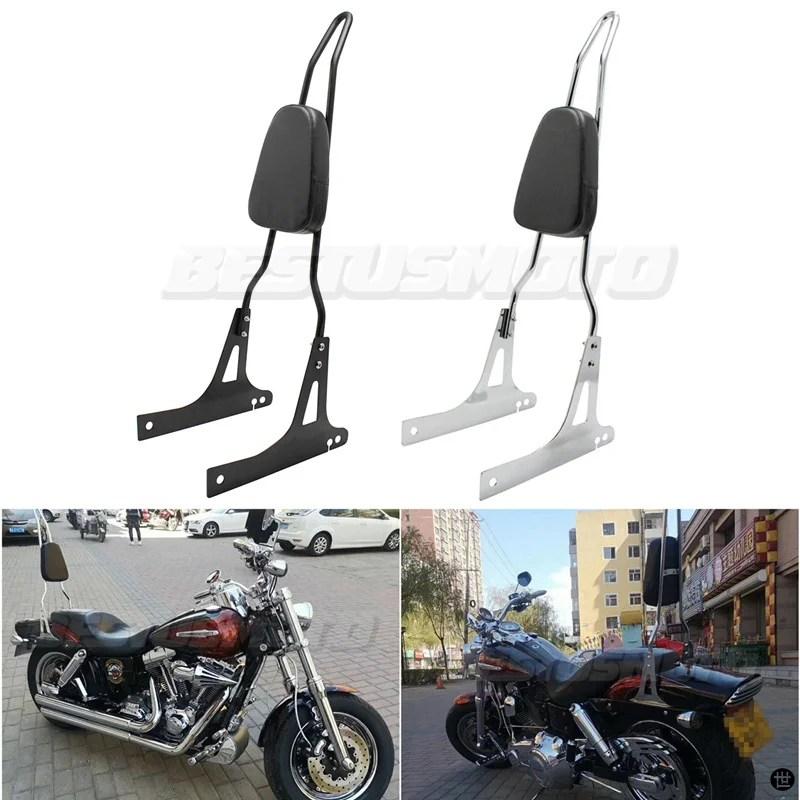 バイクリアピリオンシートバックレストシーシーバーハーレーダイナ