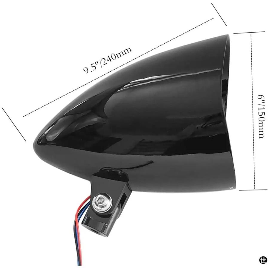 ブレットトライバーバイクヘッドライト LED 5.75 インチバイクライト