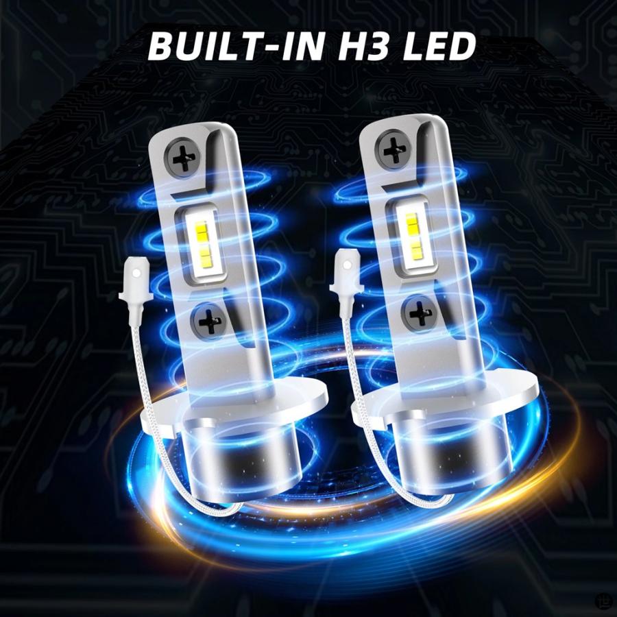 4.5 ''LED クラシックカスタムつトリムカバーフォグランプクローム