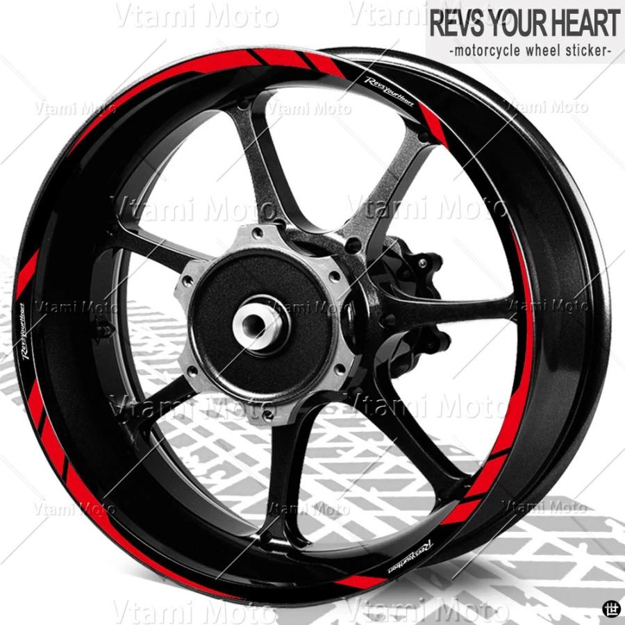 反射バイクホイールステッカーリムデカール R3 R7 MT03 MT-07 MT10 XSR
