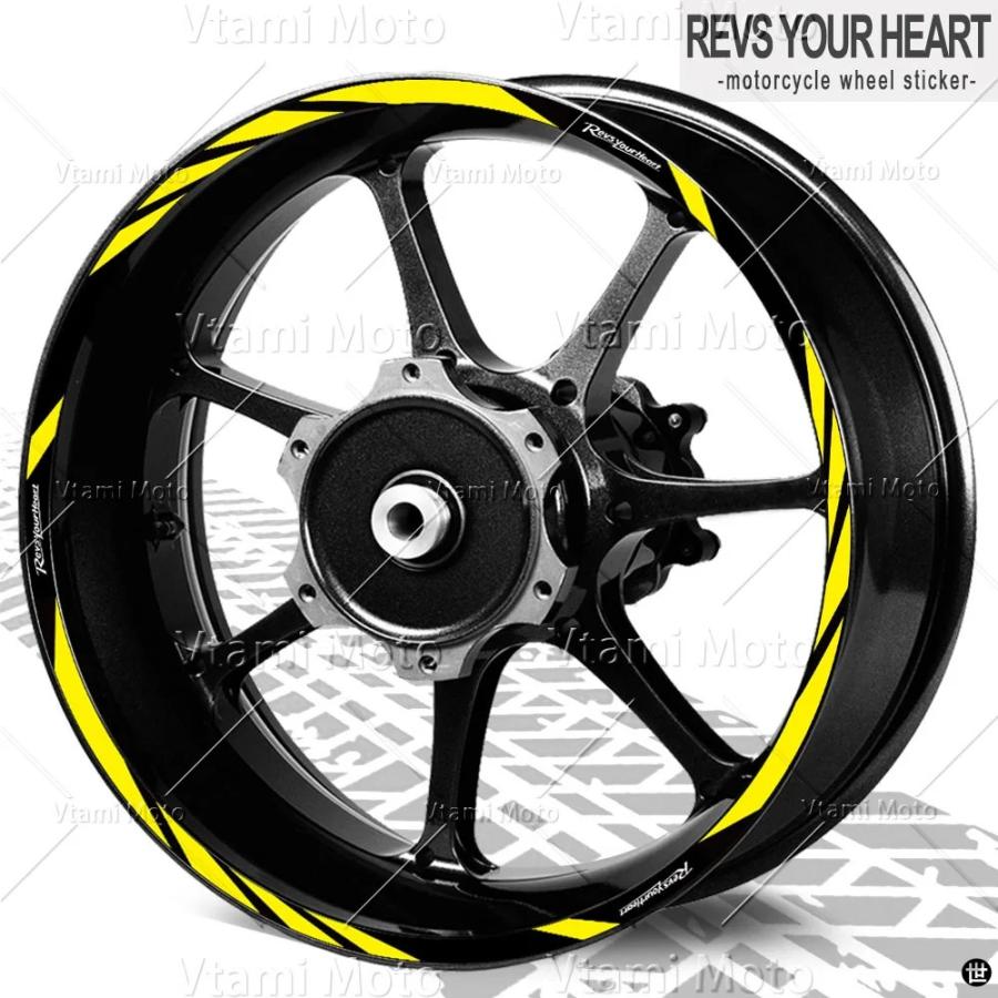 反射バイクホイールステッカーリムデカール R3 R7 MT03 MT-07 MT10 XSR