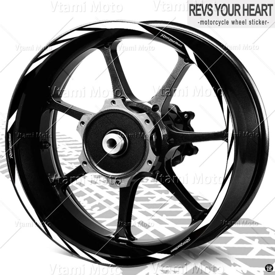 反射バイクホイールステッカーリムデカール R3 R7 MT03 MT-07 MT10 XSR