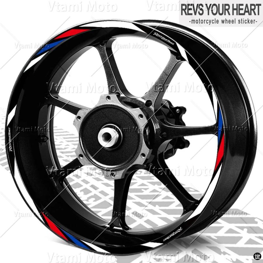 反射バイクホイールステッカーリムデカール R3 R7 MT03 MT-07 MT10 XSR