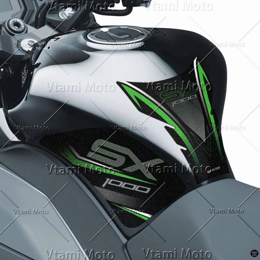 バイク燃料タンクパッドステッカーアンチスリップタンクサイドデカール