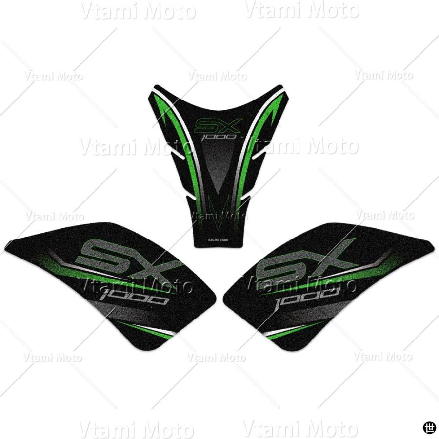 バイク燃料タンクパッドステッカーアンチスリップタンクサイドデカール