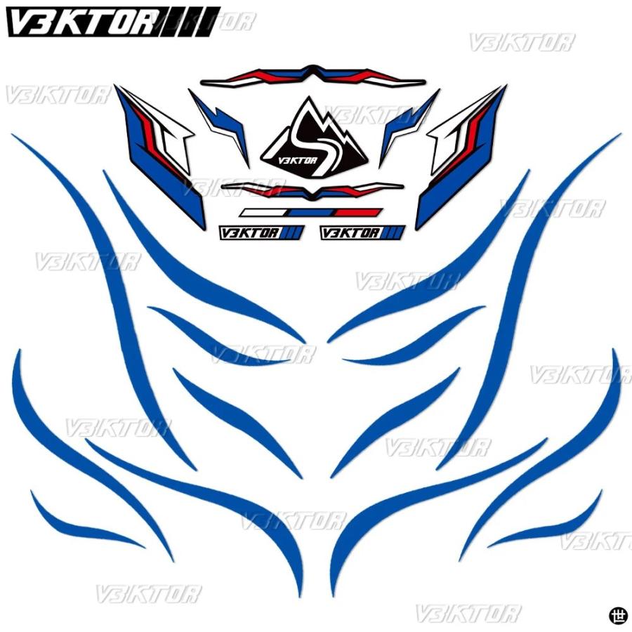 バイクヘルメットステッカー反射フルフェイスヘルメットデカール