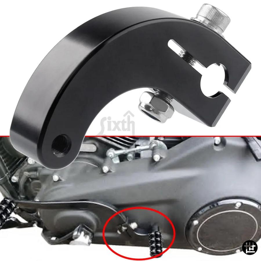 バイクアクセサリー ブラックヒールトゥシフトレバー 合金 ハーレー