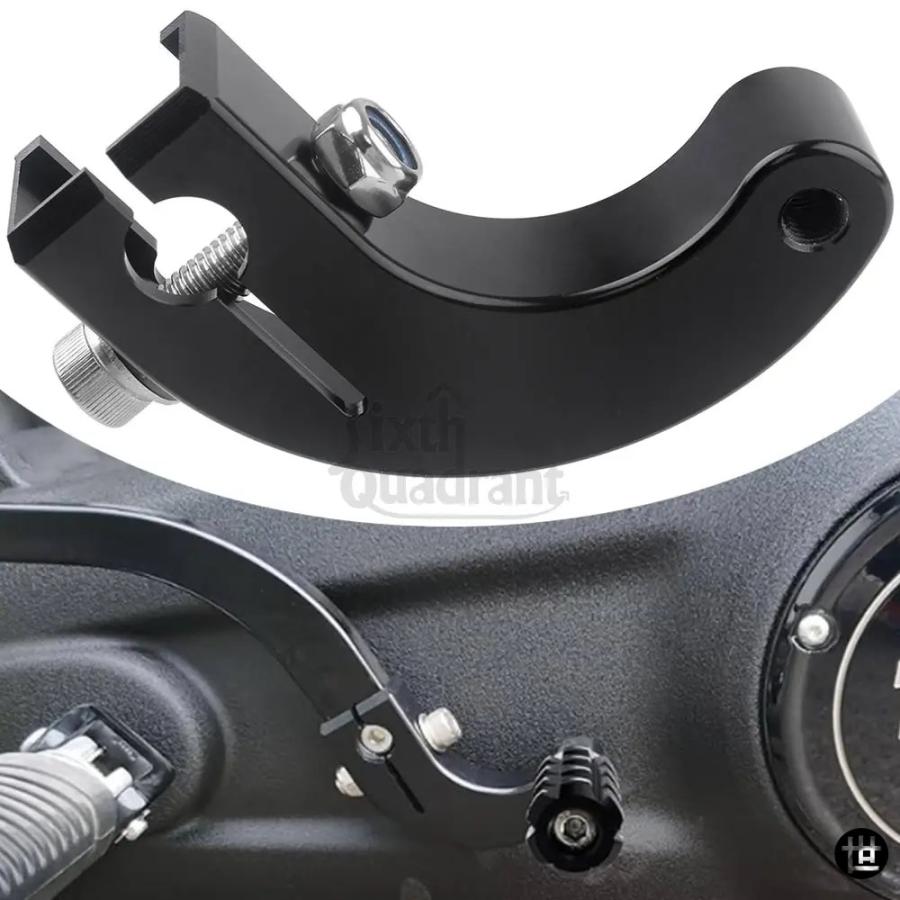 バイクアクセサリー ブラックヒールトゥシフトレバー 合金 ハーレー