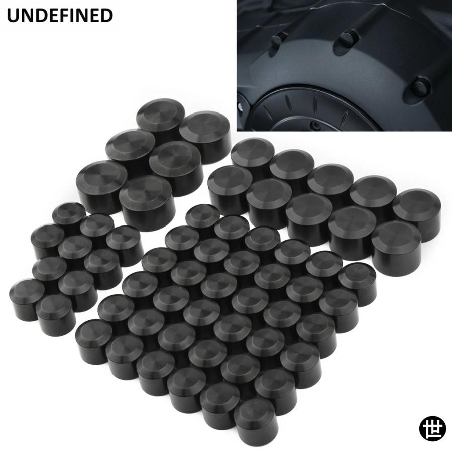 62個入りボルトカバー バイクエンジンスクリューキャップカバー
