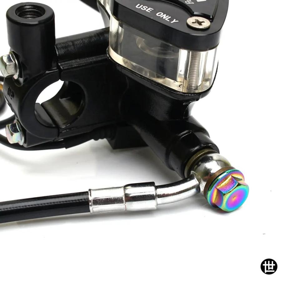 22MM バイク 油圧クラッチキット レバーマスターシリンダー 編みオイル