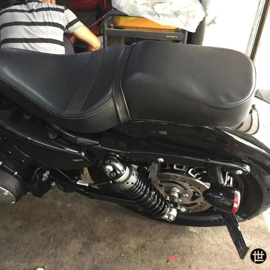 ハーレー アイアン 883 XL883N N XL883 48 スポーツスター 1200 1200C 2016-2022用 バイクシート パッセンジャー ピリオン リアサドルクッションの画像