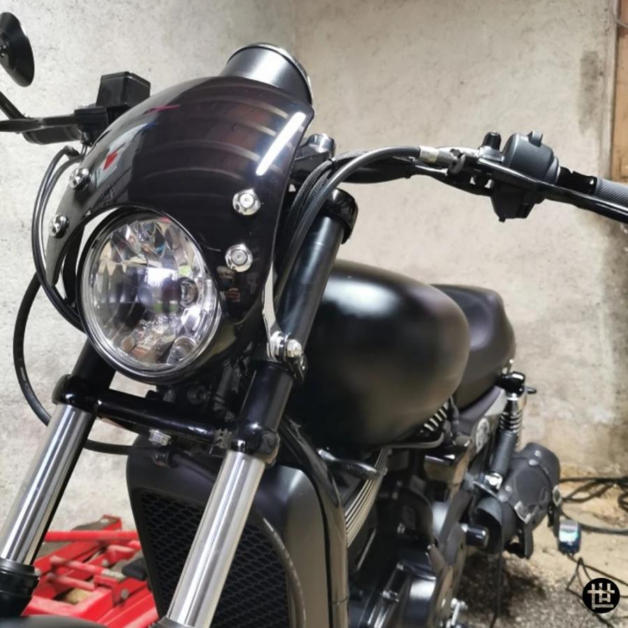 バイク用クリアウィンドスクリーン 39MM-41MMフォーク対応 ハーレー