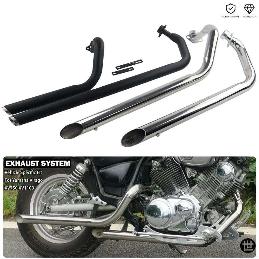 バイク用デュアルエキゾーストフルシステムサイレンサースラッシュ