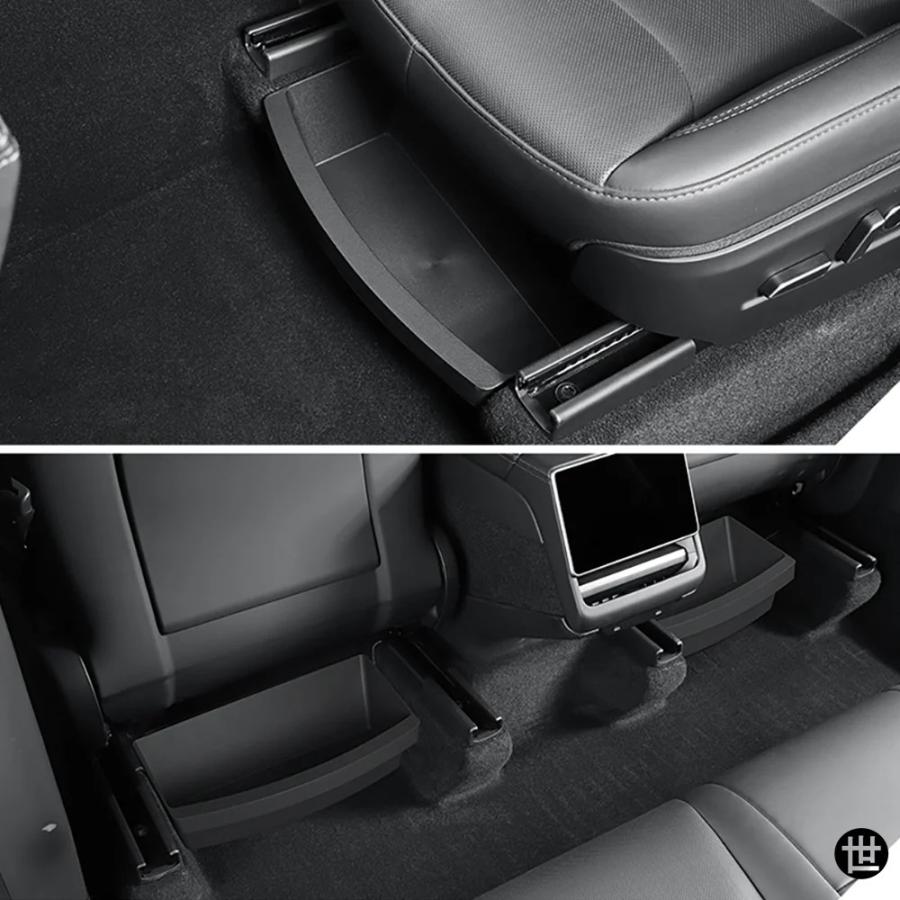 Tesla ベッドキット　内装品 車載用スライド収納システム テスラモデルY 2025年発売向けジュニパーフロントシート用シート下