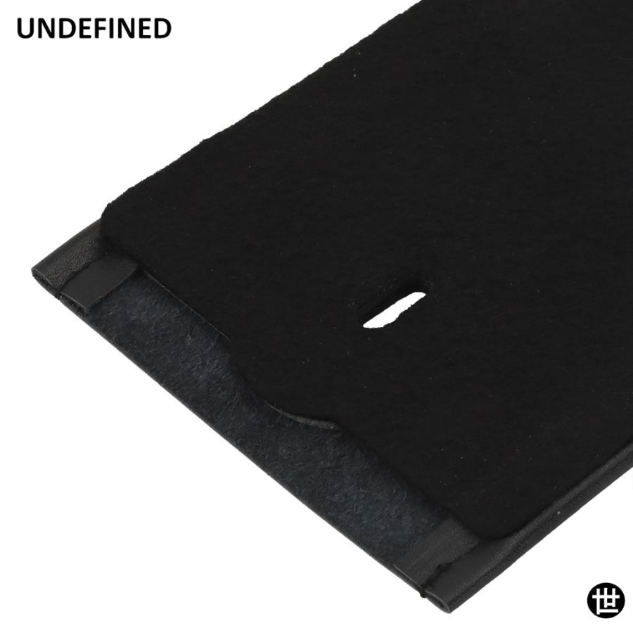 ブラックタンクパッド ソフテイルタンクパネル プレーンPUレザー