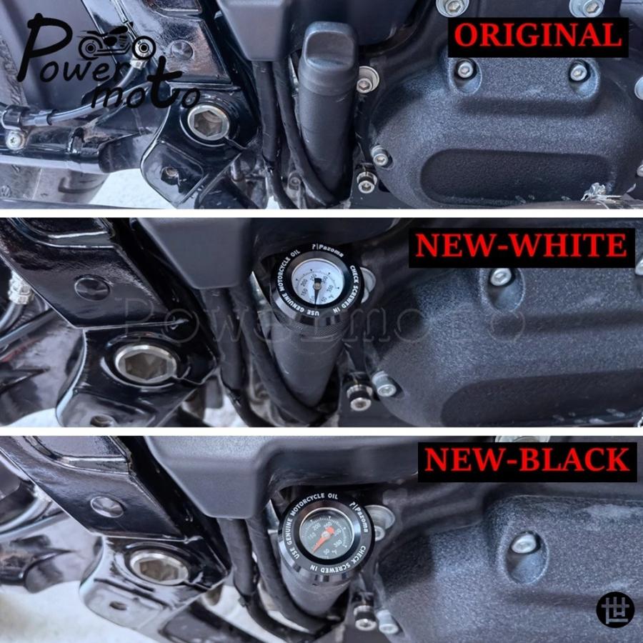 ハーレー ソフティアル M8 オイルディップスティック バイク用温度