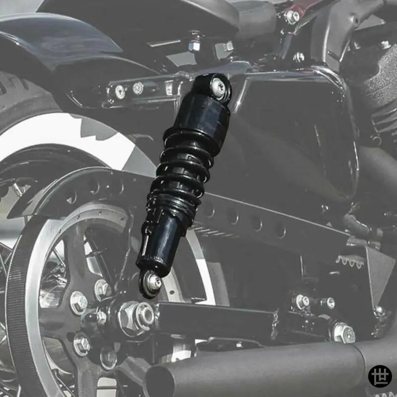 10.5インチ 267MM ブラック リアサスペンションショック ハーレー