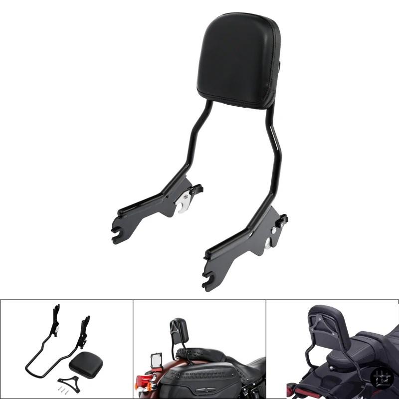 ハーレー スポーツグライド ローライダー 2018-2024 FXLR FXLRS FXLRST FXRST FLSB用 アップライト シシーバー バックレスト ドッキング ハードウェア_4