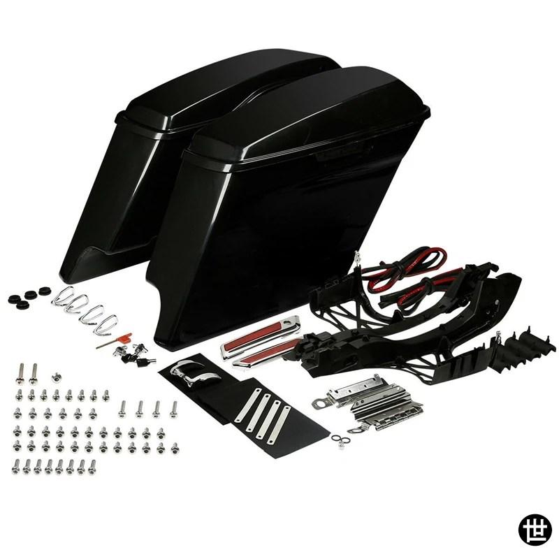 ハーレーダビッドソン ロードグライドST サドルバッグ 左右セット バイク用 5インチ ストレッチハードサドルバッグ サドル ハーレー