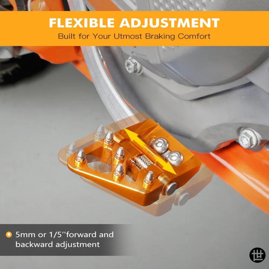 2004-2024 2023 KTM EXC 300 折りたたみ式リアブレーキペダルステップ