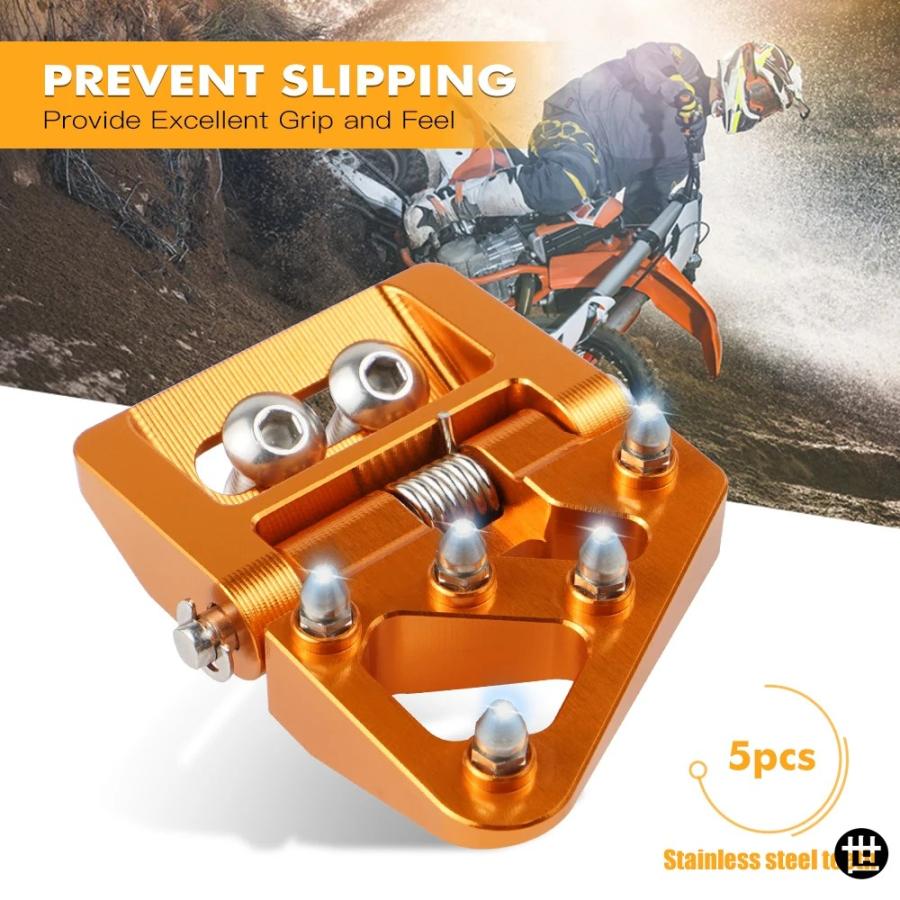 2004-2024 2023 KTM EXC 300 折りたたみ式リアブレーキペダルステップ