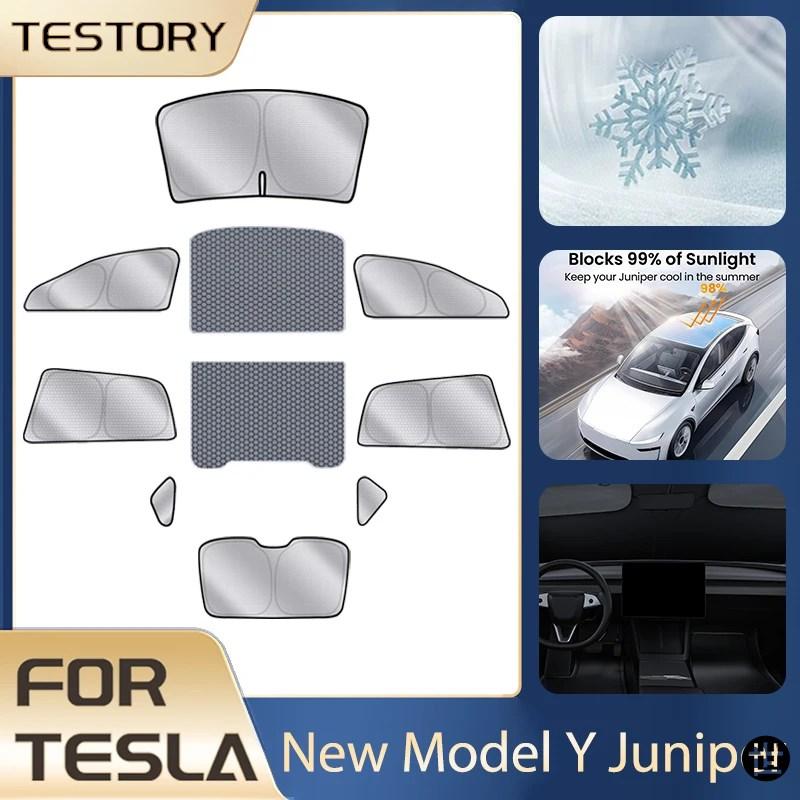 テスラ モデルY ジュニパー 2025 アクセサリー サンシェード ルーフ